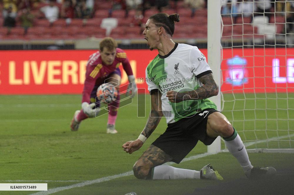 (SP)SINGAPORE-FOOTBALL-SINGAPORE FESTIVAL-LIVERPOOL VS LEICESTER CITY