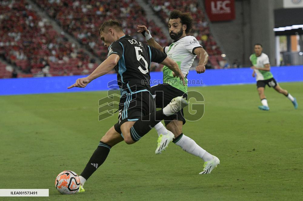(SP)SINGAPORE-FOOTBALL-SINGAPORE FESTIVAL-LIVERPOOL VS LEICESTER CITY