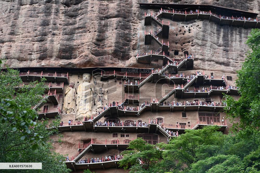 CHINA-GANSU-MAIJISHAN GROTTOES-TOURISM (CN)
