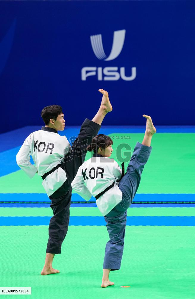 (Chengdu Universiade)CHINA-SICHUAN-CHENGDU-WORLD UNIVERSITY GAMES-TAEKWONDO(CN)