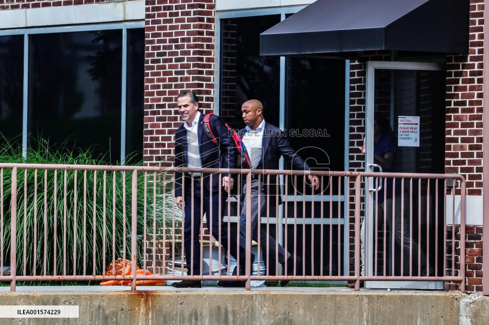 Hunter Biden Leaving Attorneys Office After Deposition In Laptop Defamation Case