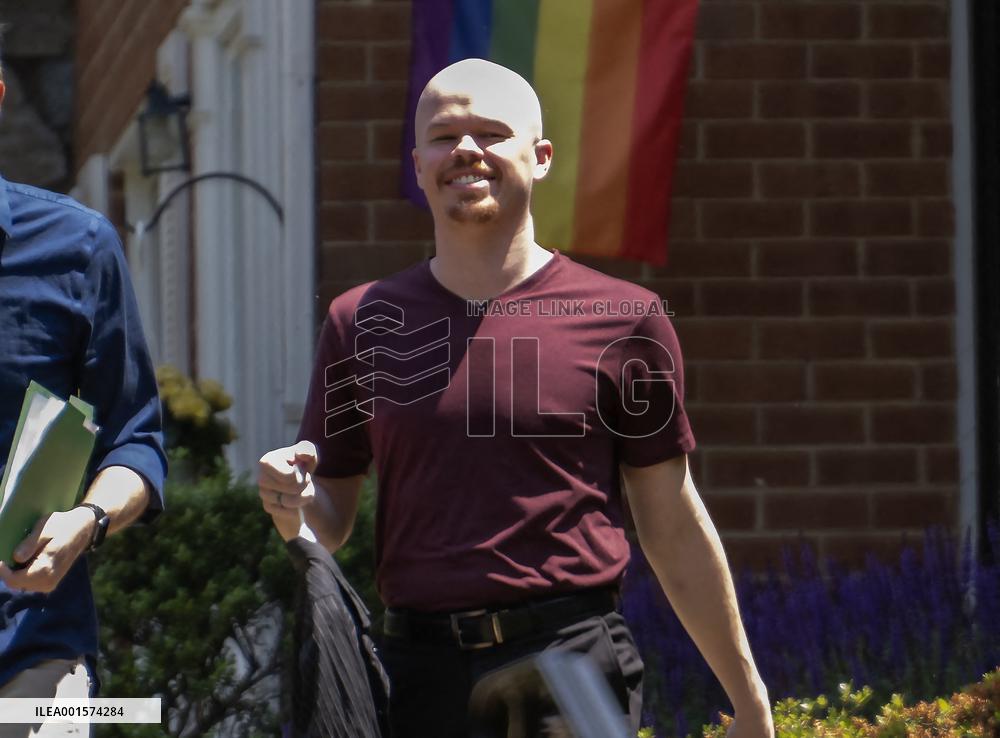 Ex-Biden official Sam Brinton spotted for first time since leaving jail over latest suitcase