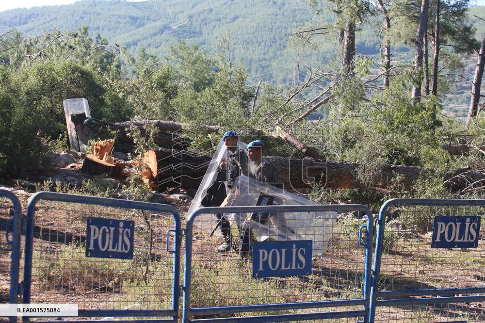 Protesters Occupy Forest To Stop Coal Mine Expansion - Turkey