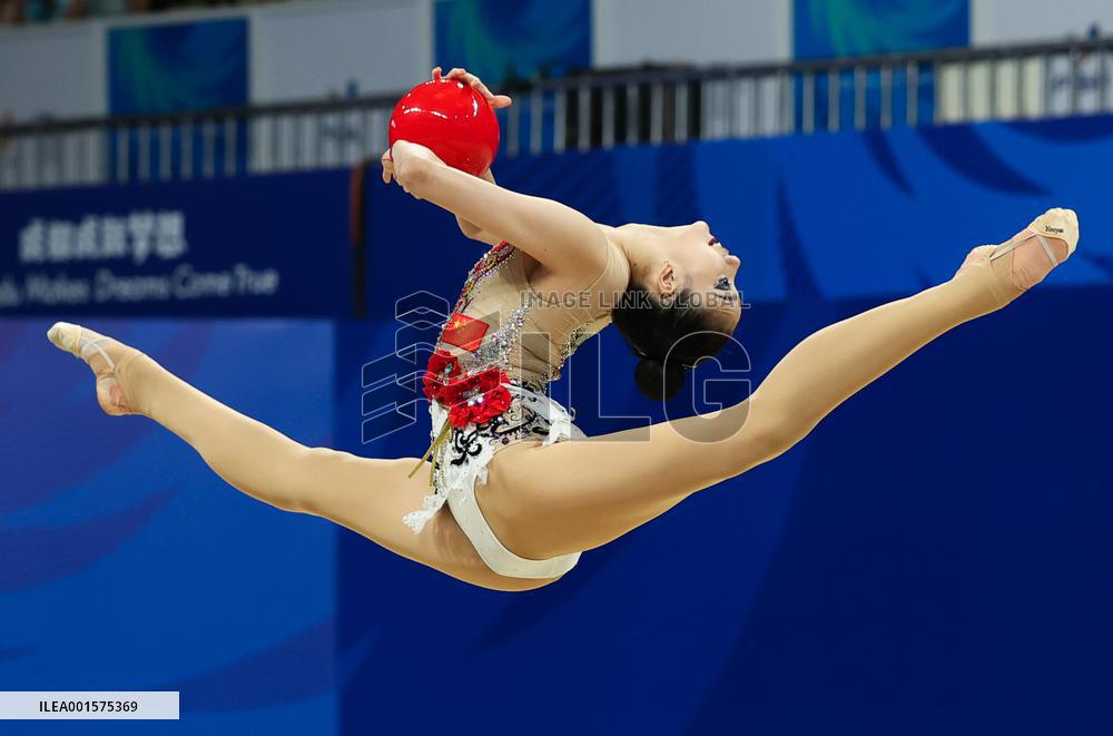(Chengdu Universiade)CHINA-CHENGDU-WORLD UNIVERSITY GAMES-RHYTHMIC GYMNASTICS(CN)
