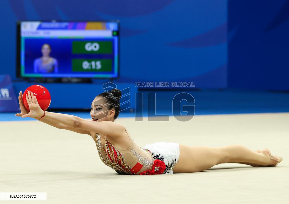 (Chengdu Universiade)CHINA-CHENGDU-WORLD UNIVERSITY GAMES-RHYTHMIC GYMNASTICS(CN)