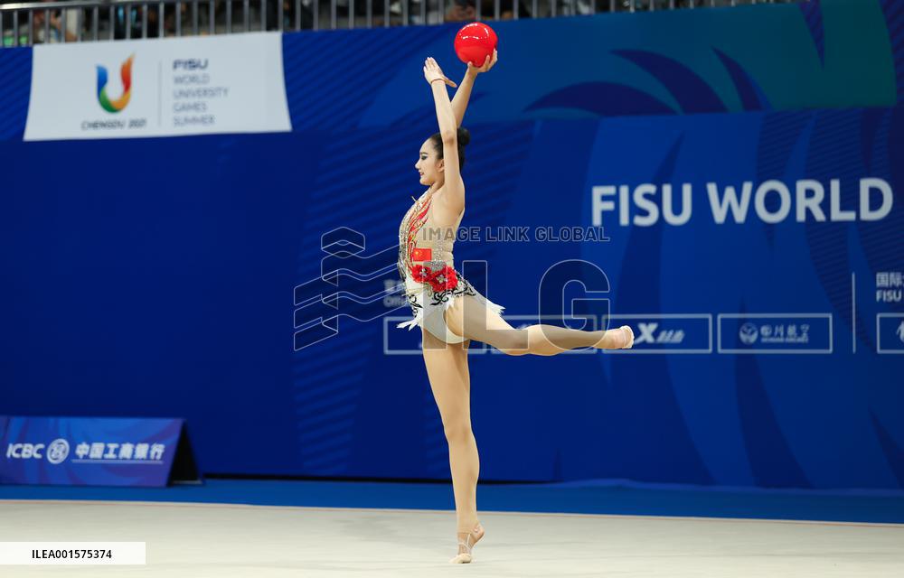 (Chengdu Universiade)CHINA-CHENGDU-WORLD UNIVERSITY GAMES-RHYTHMIC GYMNASTICS(CN)