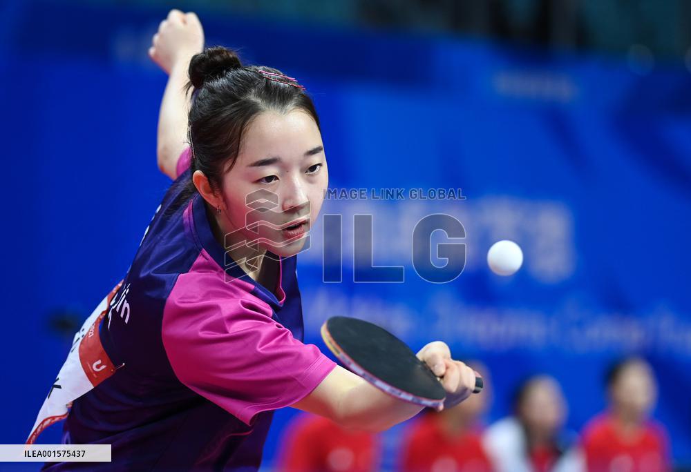 (Chengdu Universiade)CHINA-CHENGDU-WORLD UNIVERSITY GAMES-TABLE TENNIS(CN)