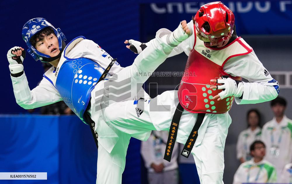 (Chengdu Universiade)CHINA-CHENGDU-WORLD UNIVERSITY GAMES-TAEKWONDO (CN)