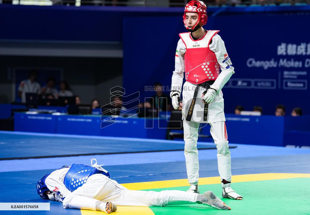 (Chengdu Universiade)CHINA-CHENGDU-WORLD UNIVERSITY GAMES-TAEKWONDO (CN)