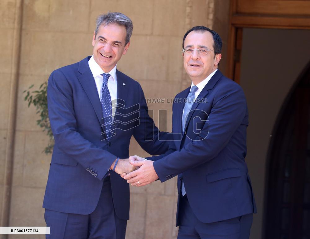 CYPRUS-NICOSIA-PRESIDENT-GREECE-PRIME MINISTER-MEETING