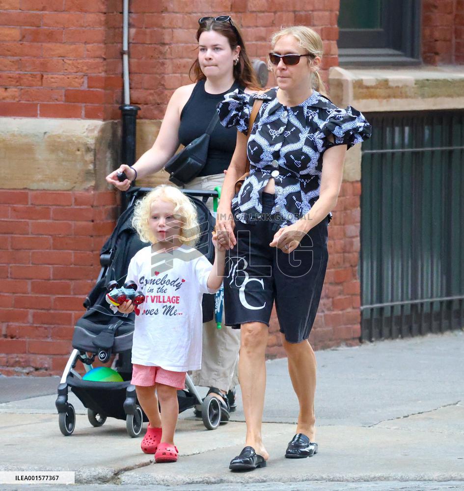 Chloe Sevigny Out With Son - NYC
