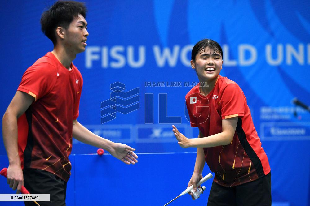 (Chengdu Universiade)CHINA-CHENGDU-WORLD UNIVERSITY GAMES-BADMINTON(CN)