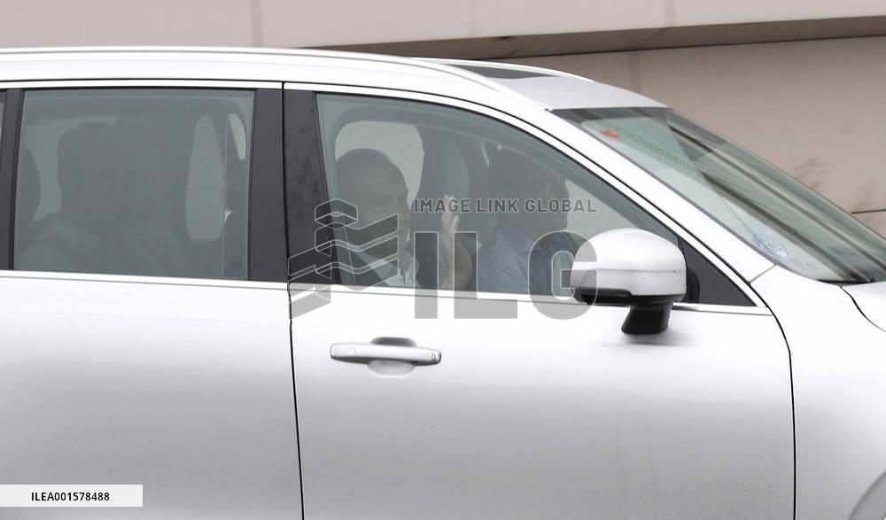 Juan Carlos I Leaves Spain After His Stay In Sanxenxo