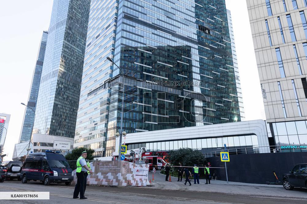 RUSSIA-MOSCOW-DRONE ATTACK