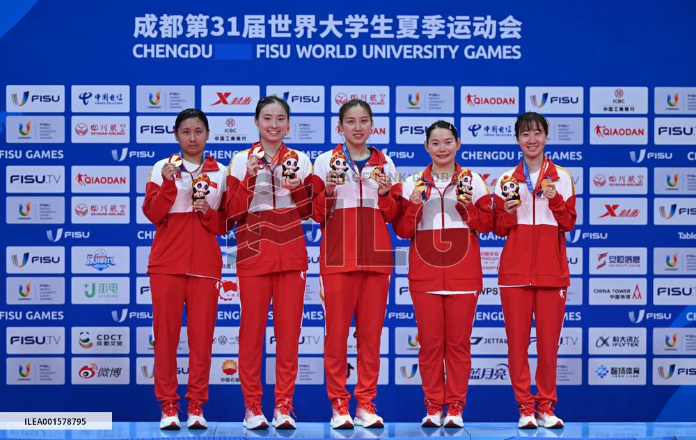 (Chengdu Universiade)CHINA-CHENGDU-WORLD UNIVERSITY GAMES-TABLE TENNIS(CN)