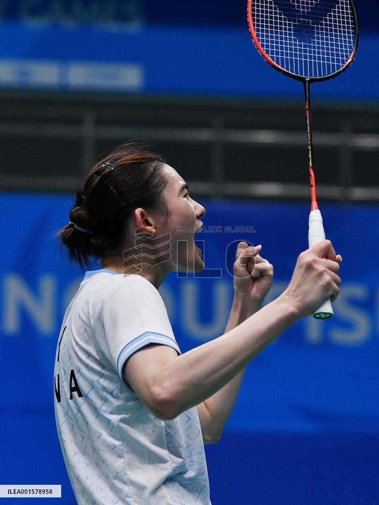 (Chengdu Universiade)CHINA-CHENGDU-WORLD UNIVERSITY GAMES-BADMINTON(CN)
