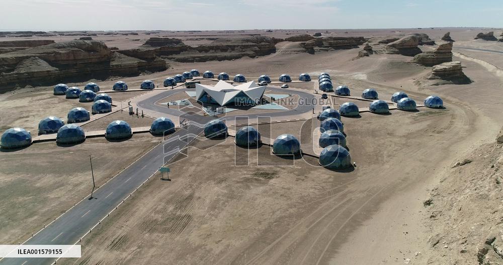 China Only Five-star Luxury Hotel Built on The Gobi Yadan Landform