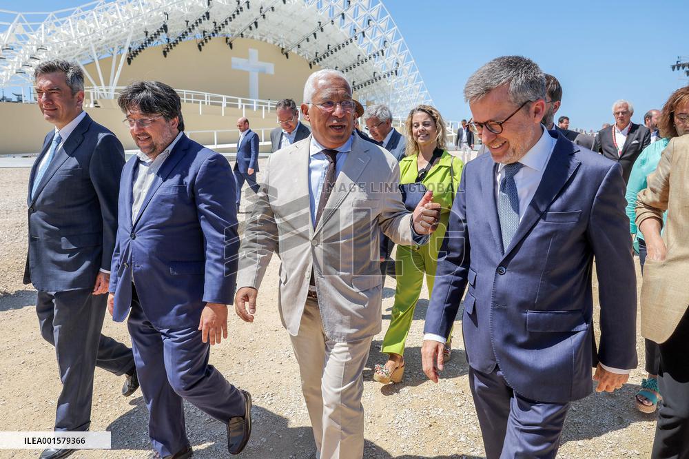 Antonio Costa Visits The Site Of World Youth Day 2023 - Lisbon