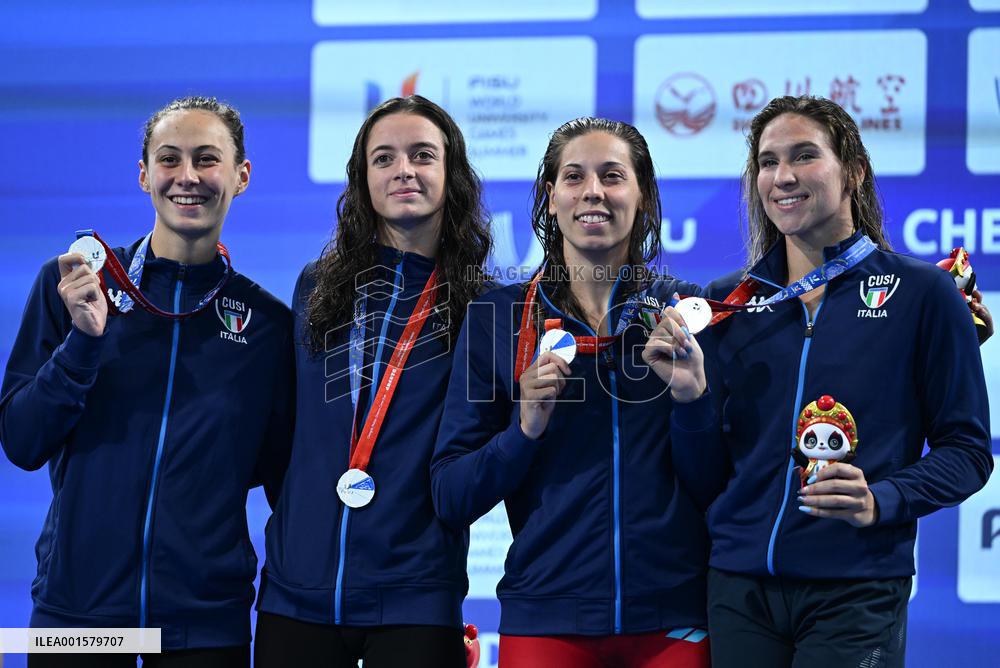 (Chengdu Universiade)CHINA-CHENGDU-WORLD UNIVERSITY GAMES-SWIMMING(CN)