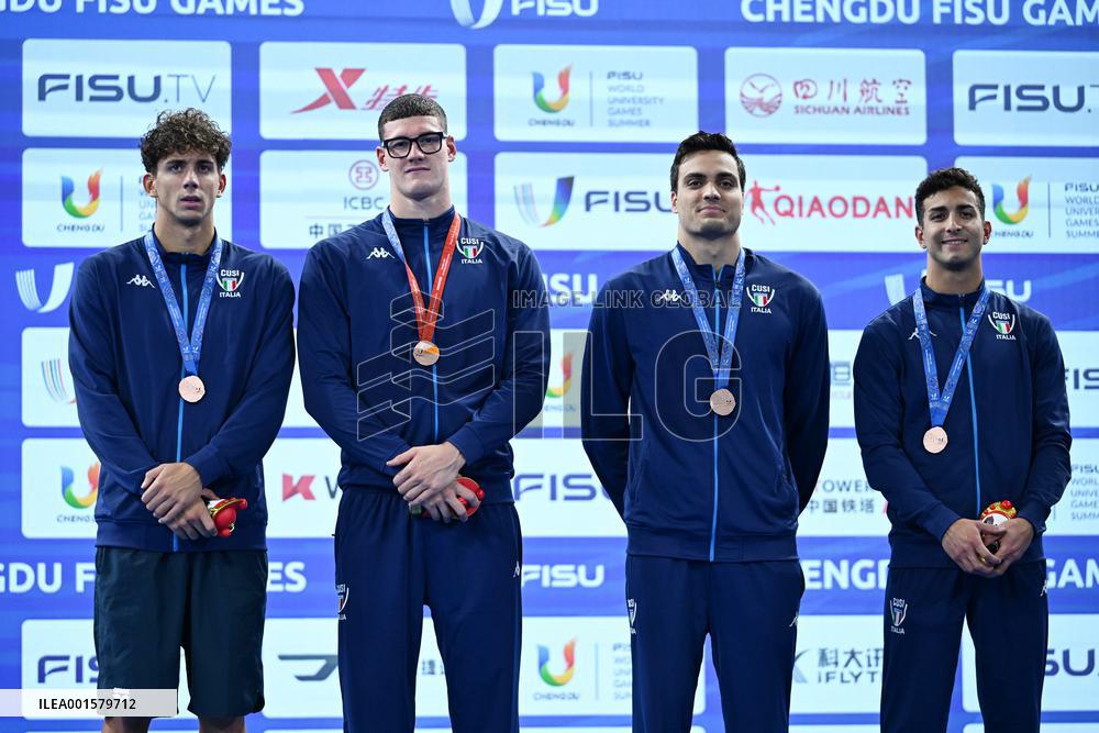 (Chengdu Universiade)CHINA-CHENGDU-WORLD UNIVERSITY GAMES-SWIMMING(CN)