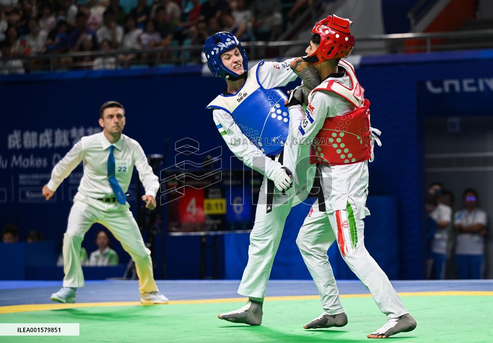(Chengdu Universiade)CHINA-CHENGDU-WORLD UNIVERSITY GAMES-TAEKWONDO (CN)