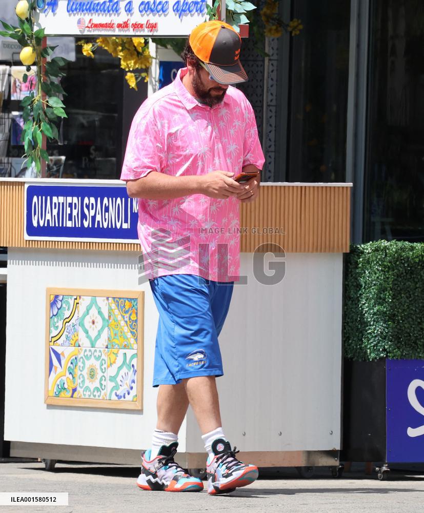 Adam Sandler Takes A Walk - NYC