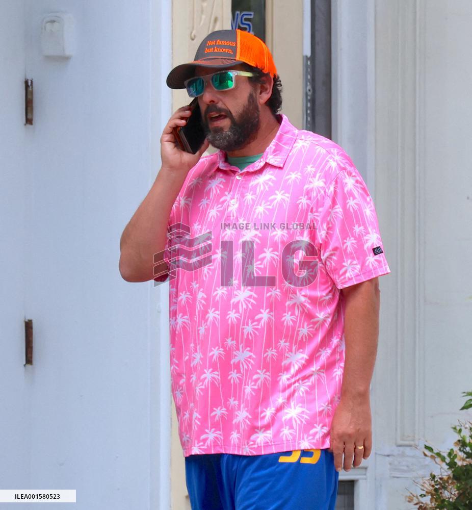 Adam Sandler Takes A Walk - NYC