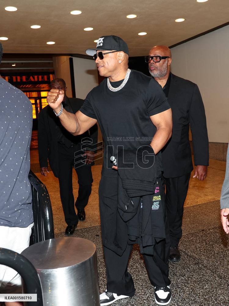 LL Cool J Outside Of CBS Studios - NYC