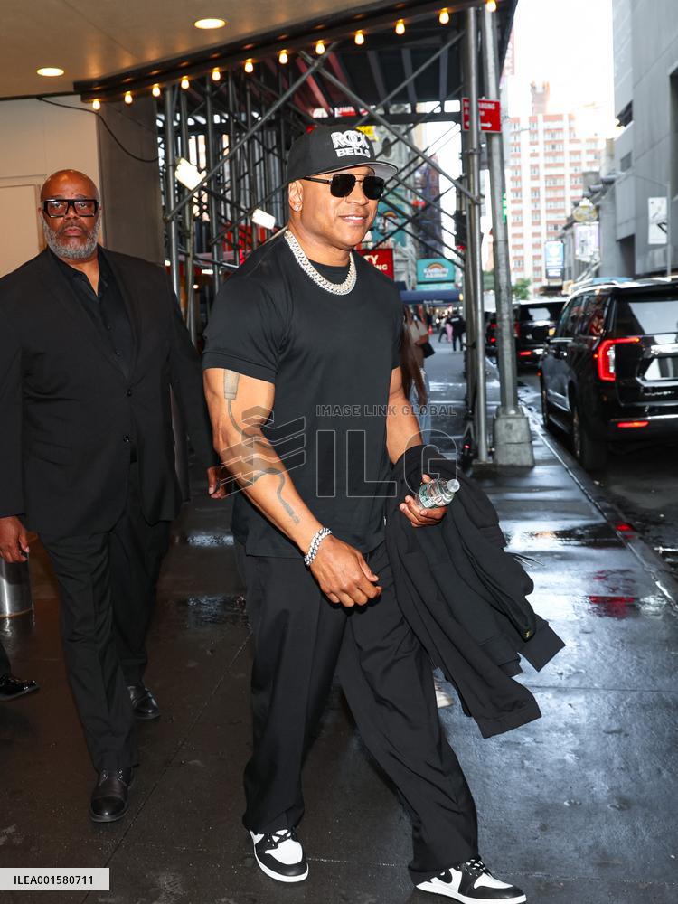 LL Cool J Outside Of CBS Studios - NYC