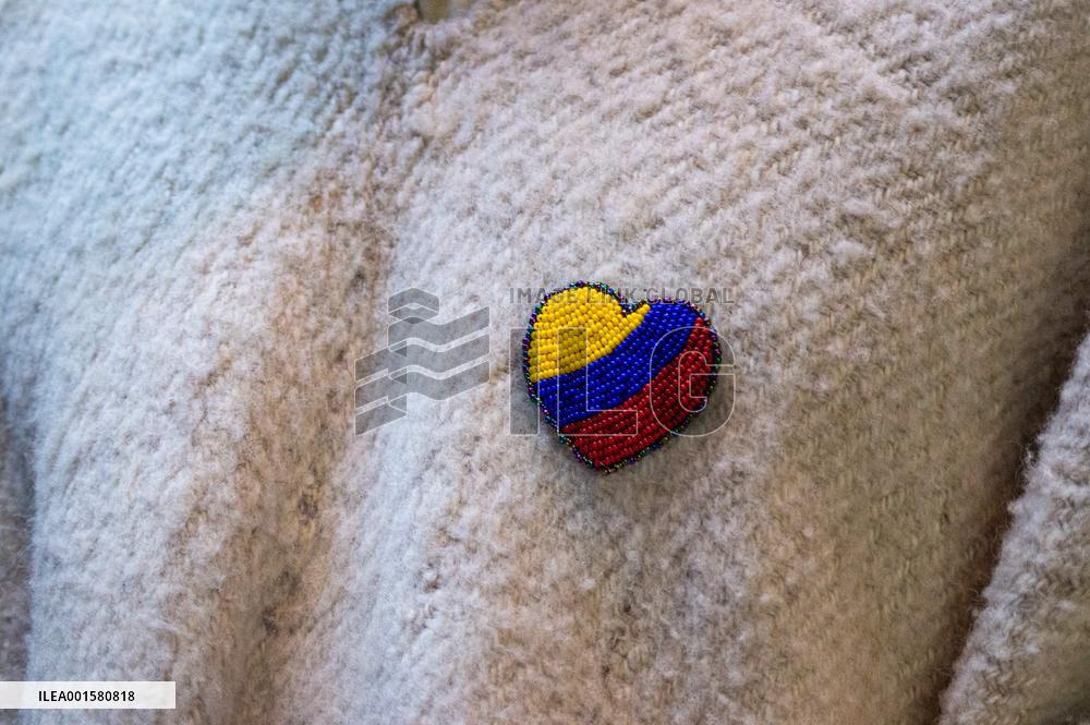 Medellin's Vasquez Building Fillied with Flowers for 'Feria de las Flores'