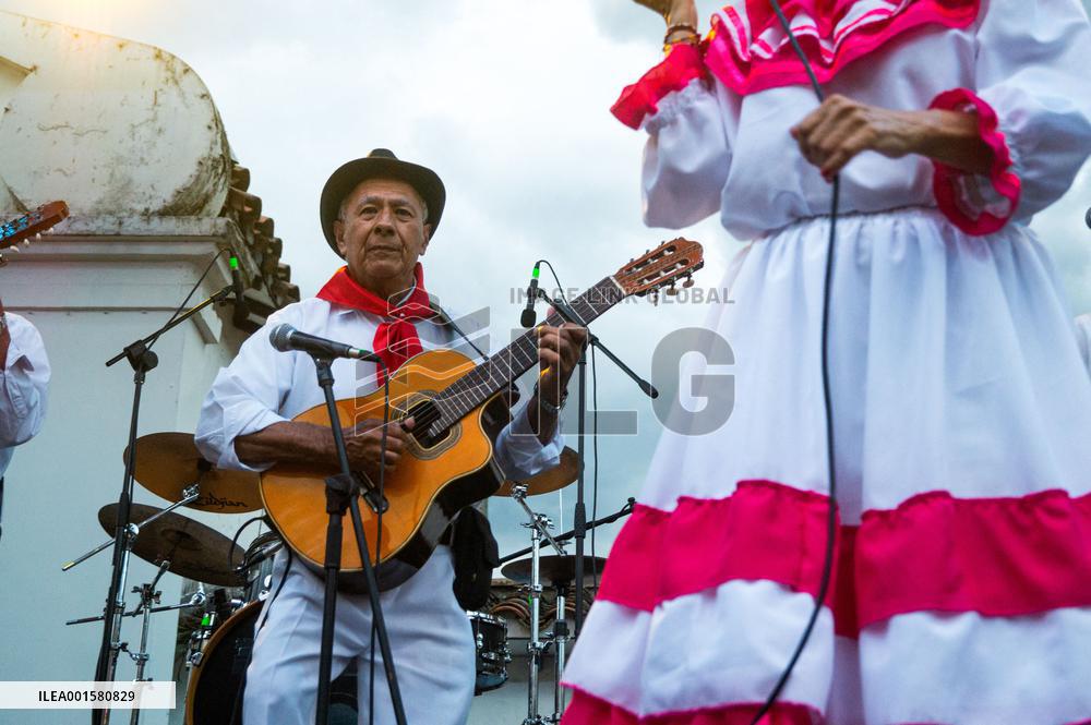 Local Artists Perform During Medellin 'Feria de las Flores'