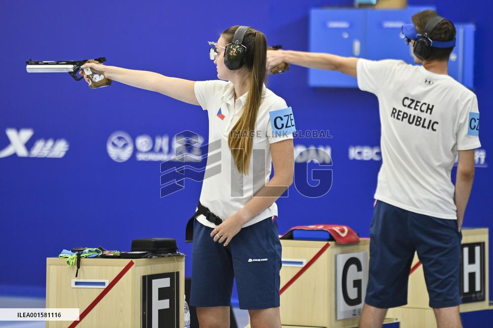 (Chengdu Universiade)CHINA-CHENGDU-WORLD UNIVERSITY GAMES-SHOOTING (CN)