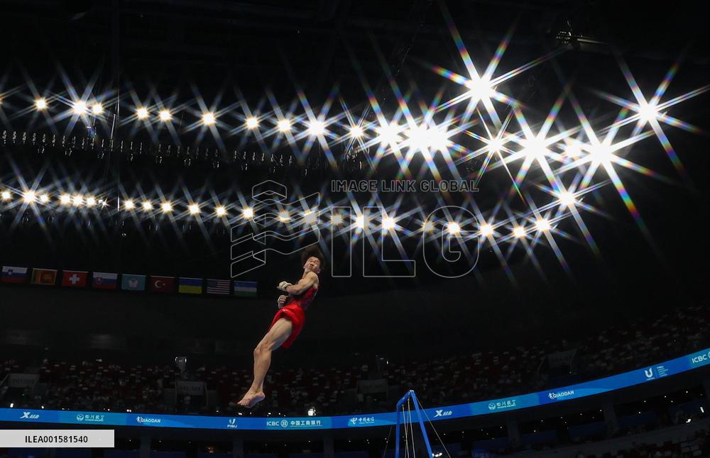 (Chengdu Universiade)CHINA-CHENGDU-WORLD UNIVERSITY GAMES-ARTISTIC GYMNASTICS (CN)