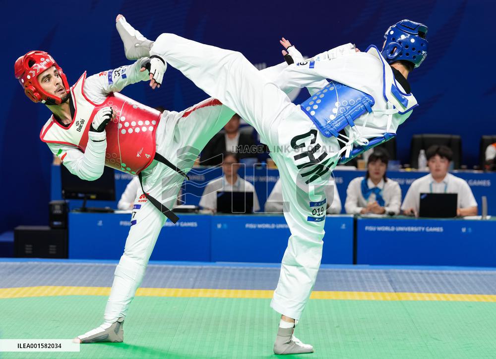 (Chengdu Universiade)CHINA-CHENGDU-WORLD UNIVERSITY GAMES-TAEKWONDO (CN)