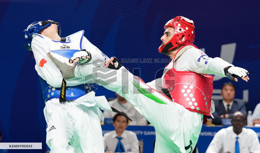 (Chengdu Universiade)CHINA-CHENGDU-WORLD UNIVERSITY GAMES-TAEKWONDO (CN)