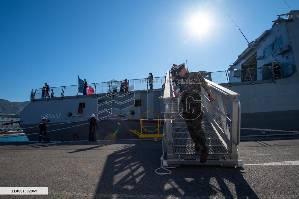 Arrival Of The Multi-Mission Frigate LORRAINE - Toulon