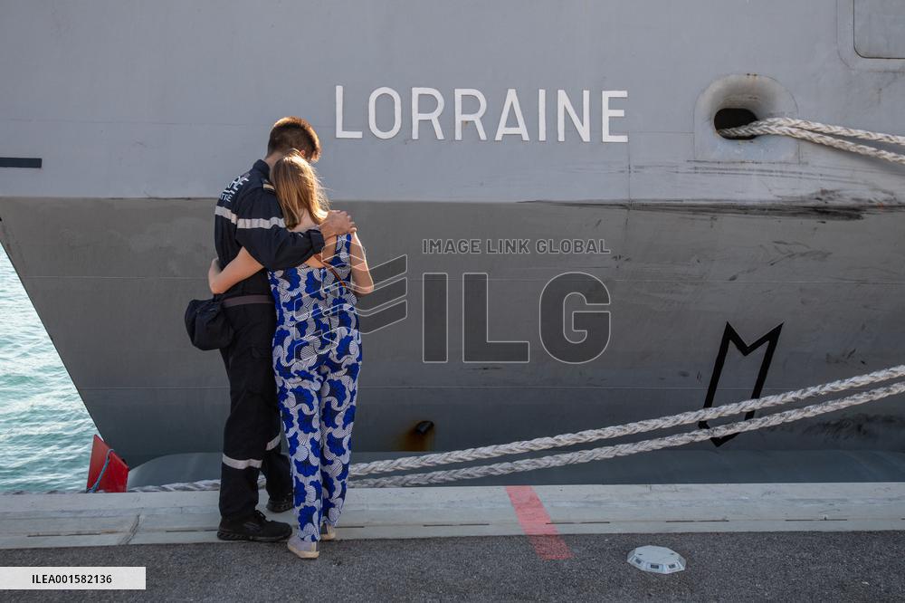 Arrival Of The Multi-Mission Frigate LORRAINE - Toulon