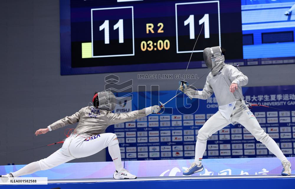 (Chengdu Universiade)CHINA-CHENGDU-WORLD UNIVERSITY GAMES-FENCING (CN)