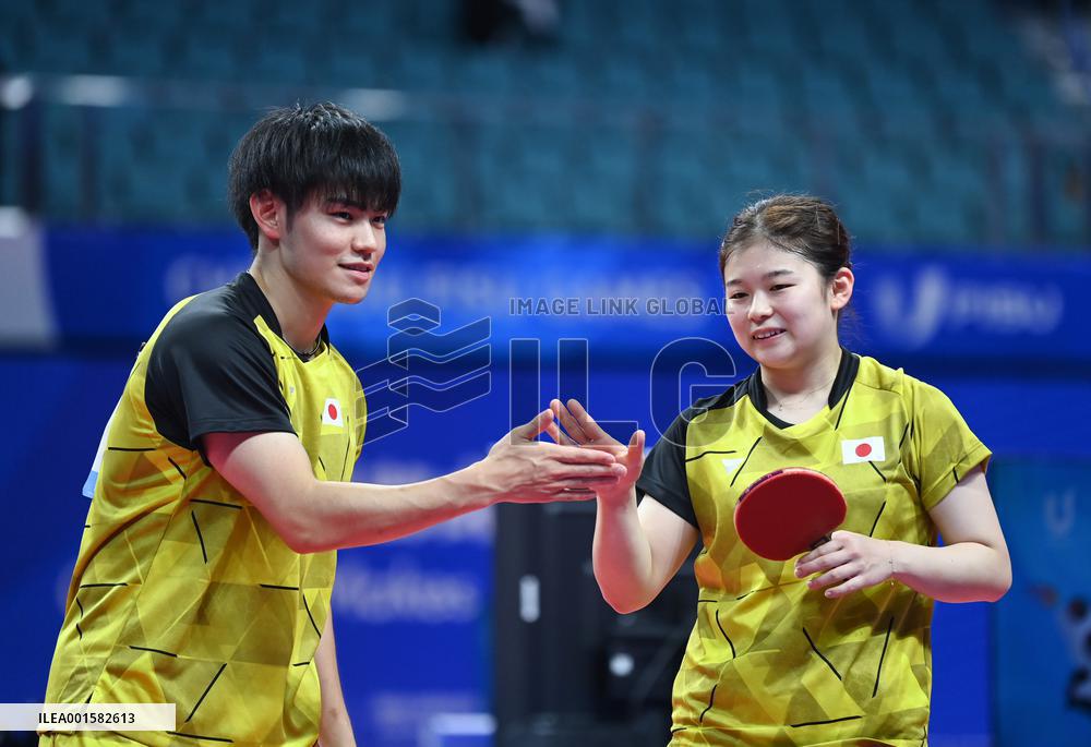 (Chengdu Universiade)CHINA-CHENGDU-WORLD UNIVERSITY GAMES-TABLE TENNIS(CN)