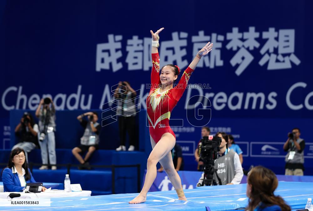(Chengdu Universiade)CHINA-CHENGDU-WORLD UNIVERSITY GAMES-ARTISTIC GYMNASTICS (CN)