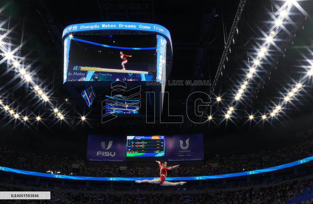 (Chengdu Universiade)CHINA-CHENGDU-WORLD UNIVERSITY GAMES-ARTISTIC GYMNASTICS (CN)