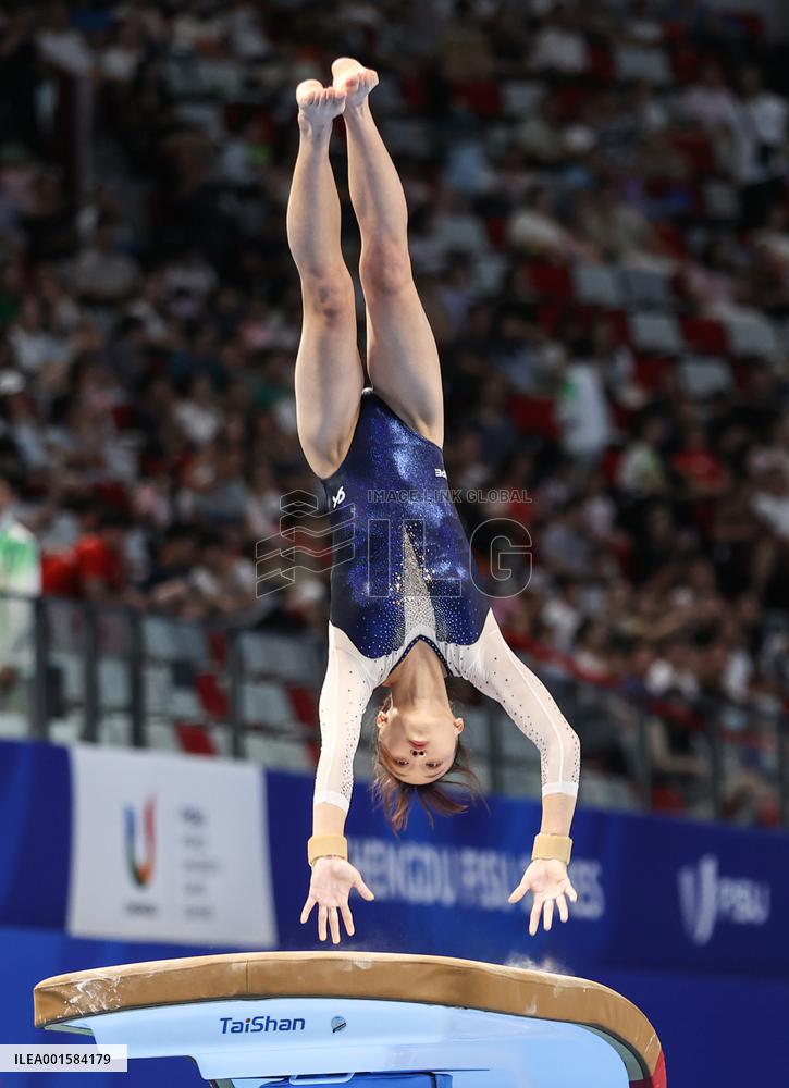 (Chengdu Universiade)CHINA-CHENGDU-WORLD UNIVERSITY GAMES-ARTISTIC GYMNASTICS (CN)