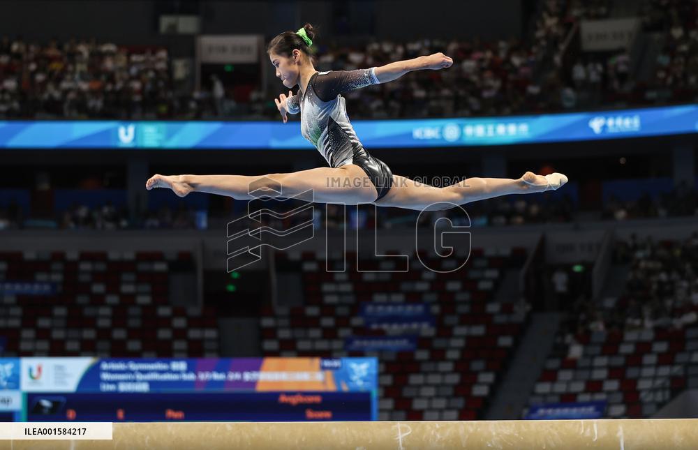 (Chengdu Universiade)CHINA-CHENGDU-WORLD UNIVERSITY GAMES-ARTISTIC GYMNASTICS (CN)