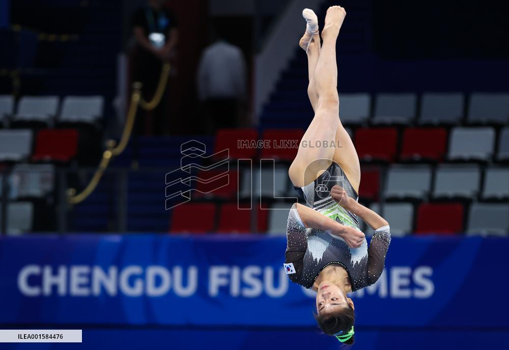 (Chengdu Universiade)CHINA-CHENGDU-WORLD UNIVERSITY GAMES-ARTISTIC GYMNASTICS (CN)