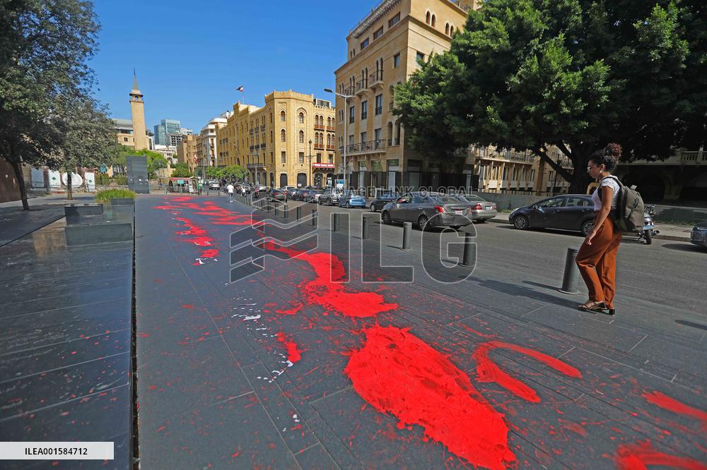 LEBANON-BEIRUT-PORT BLAST-THIRD ANNIVERSARY