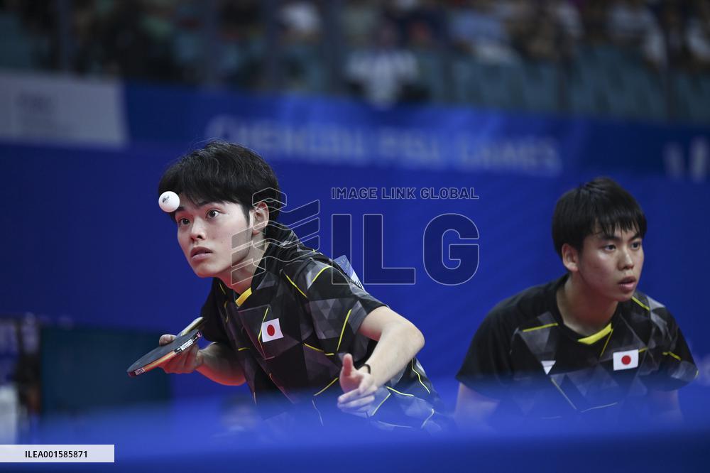 (Chengdu Universiade)CHINA-CHENGDU-WORLD UNIVERSITY GAMES-TABLE TENNIS(CN)