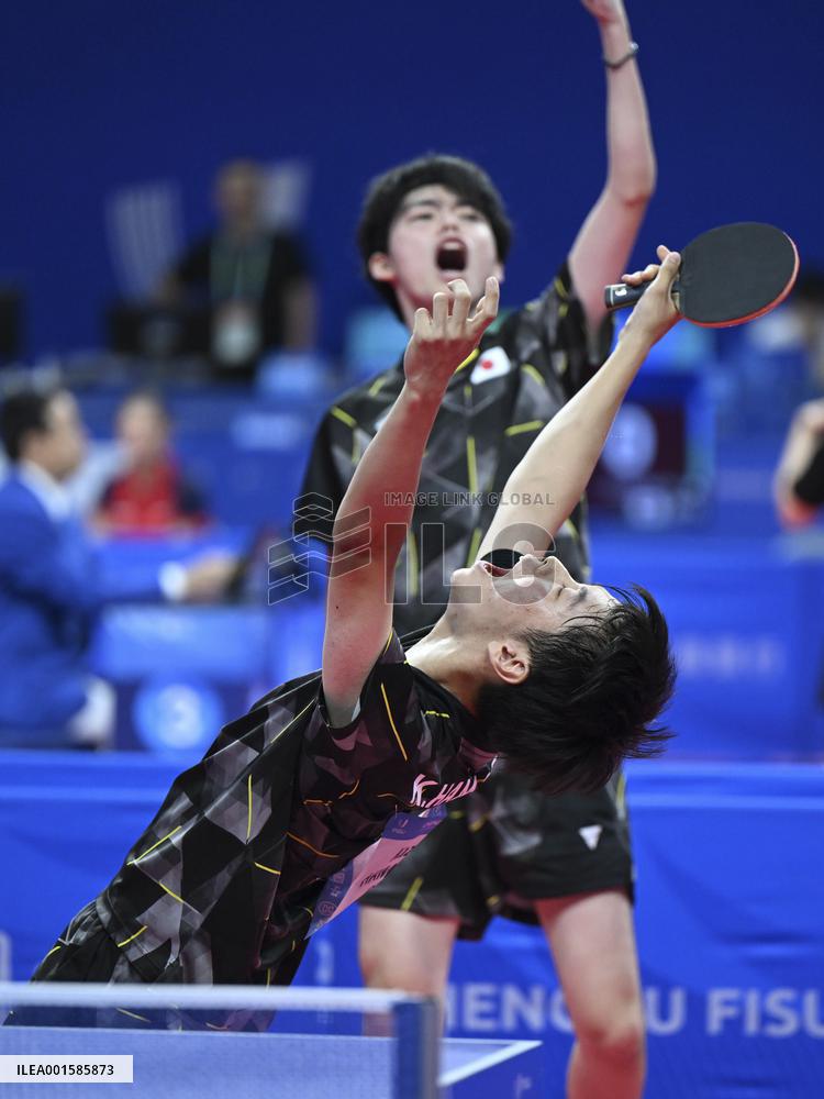 (Chengdu Universiade)CHINA-CHENGDU-WORLD UNIVERSITY GAMES-TABLE TENNIS(CN)
