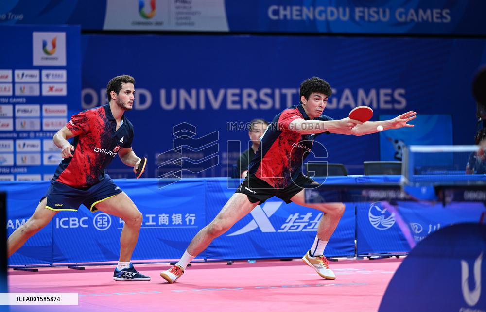 (Chengdu Universiade)CHINA-CHENGDU-WORLD UNIVERSITY GAMES-TABLE TENNIS(CN)