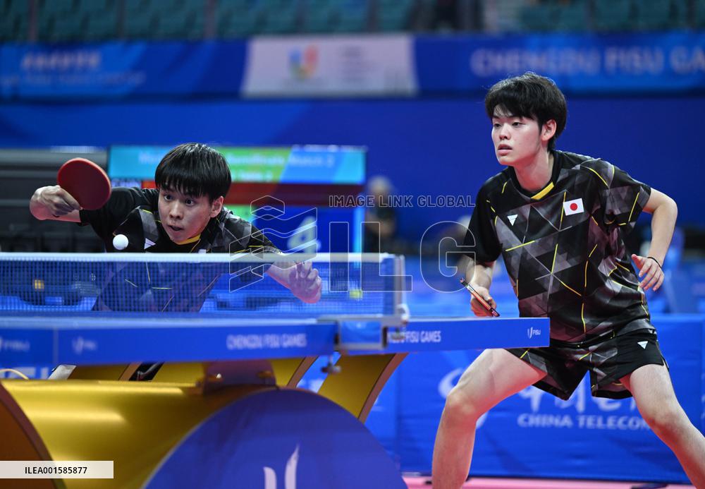 (Chengdu Universiade)CHINA-CHENGDU-WORLD UNIVERSITY GAMES-TABLE TENNIS(CN)