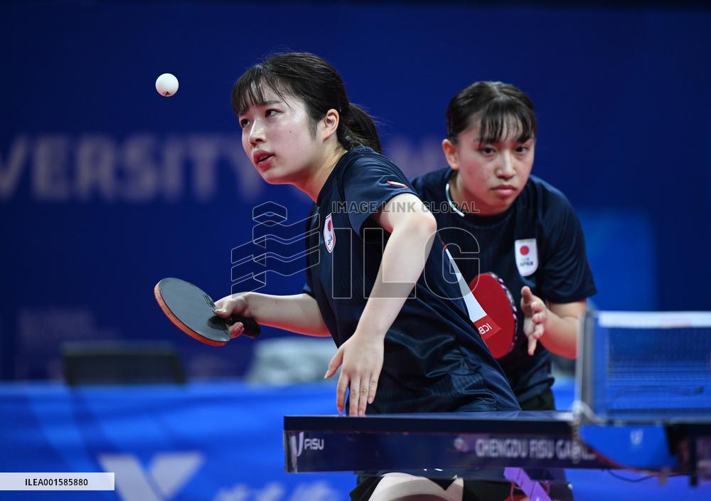 (Chengdu Universiade)CHINA-CHENGDU-WORLD UNIVERSITY GAMES-TABLE TENNIS(CN)